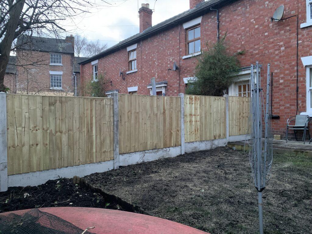 customer's fence side